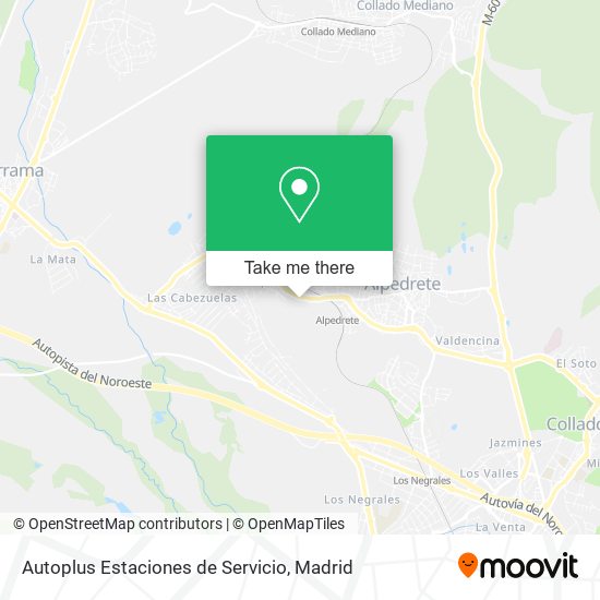 Autoplus Estaciones de Servicio map