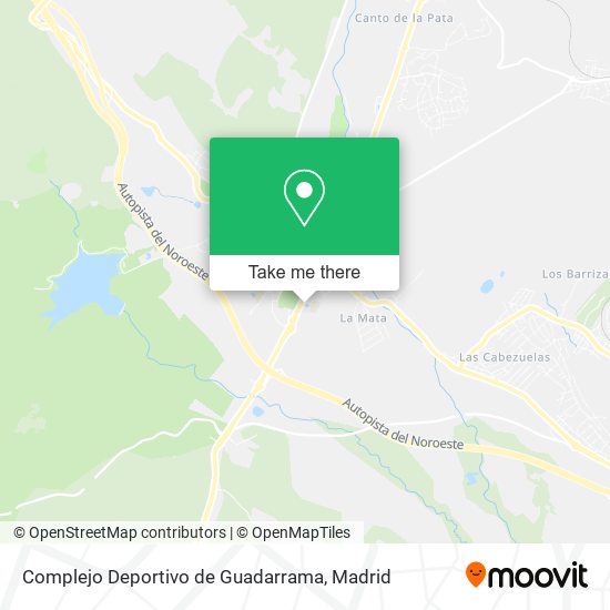 mapa Complejo Deportivo de Guadarrama