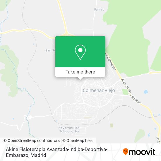 Akine Fisioterapia Avanzada-Indiba-Deportiva-Embarazo map