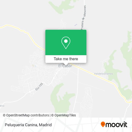 mapa Peluqueria Canina