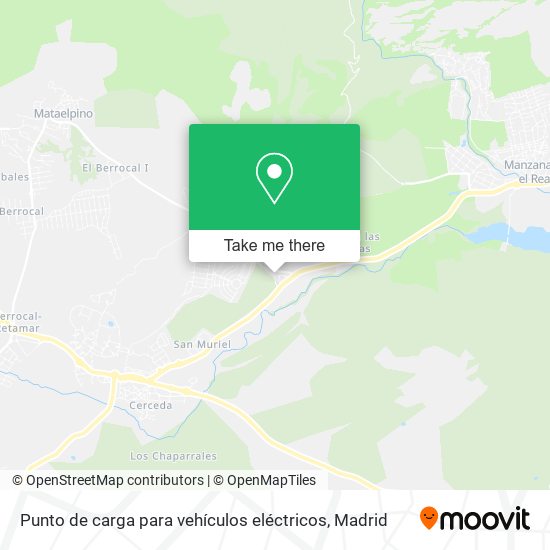 mapa Punto de carga para vehículos eléctricos