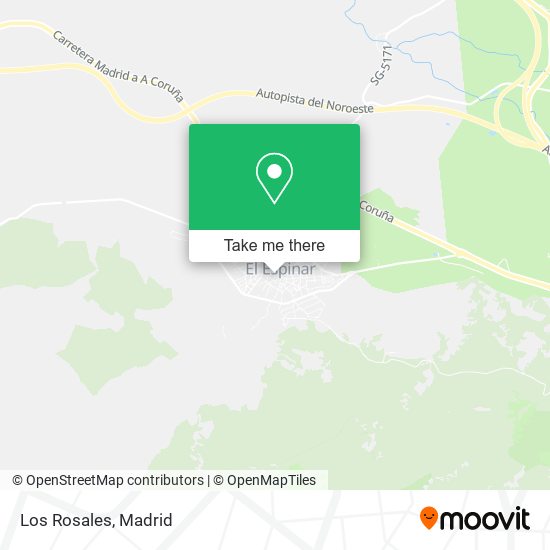 Los Rosales map