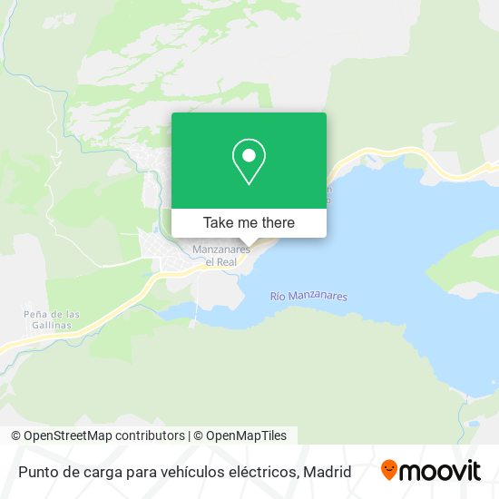 Punto de carga para vehículos eléctricos map