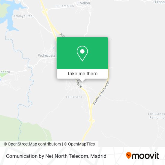 mapa Comunication by Net North Telecom