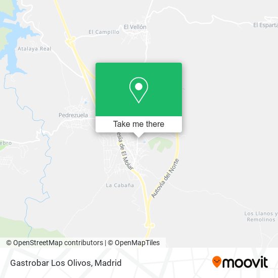 mapa Gastrobar Los Olivos