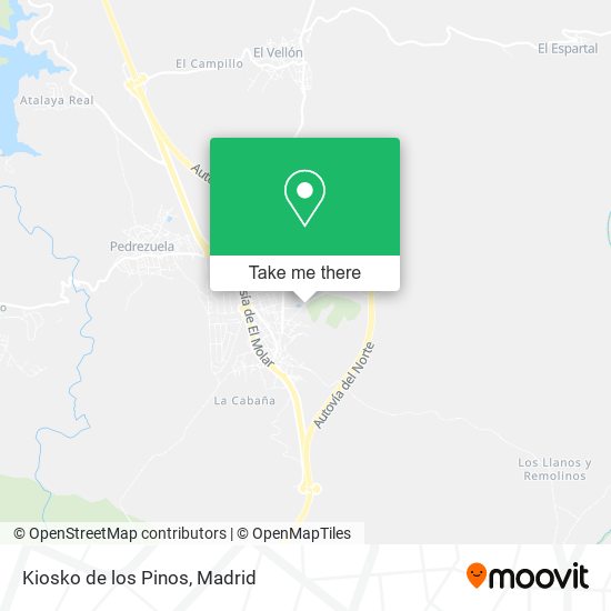 mapa Kiosko de los Pinos