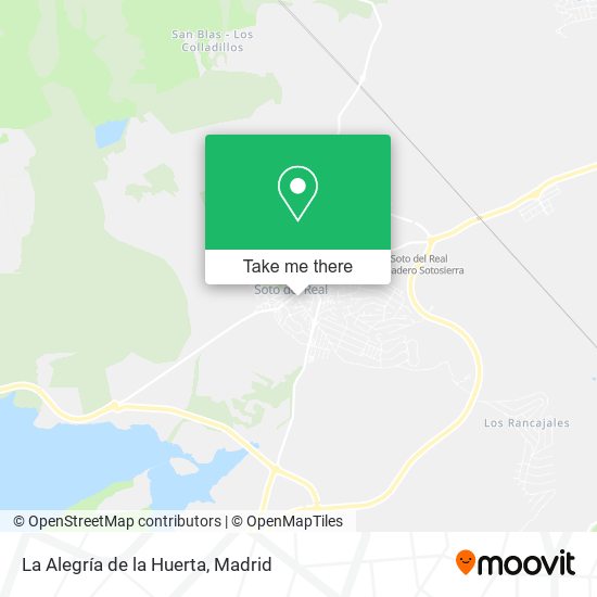 La Alegría de la Huerta map