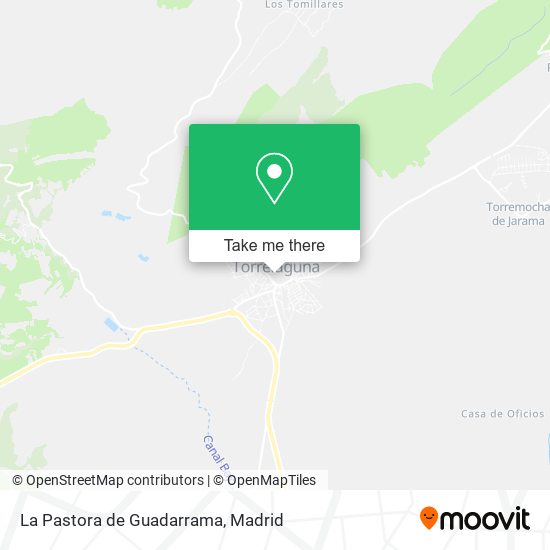 La Pastora de Guadarrama map