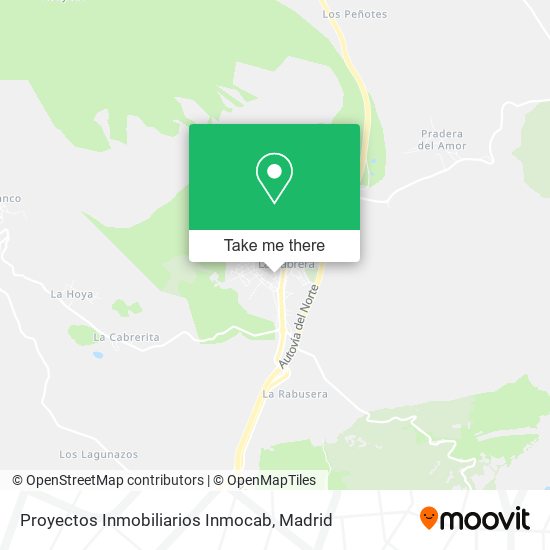 Proyectos Inmobiliarios Inmocab map