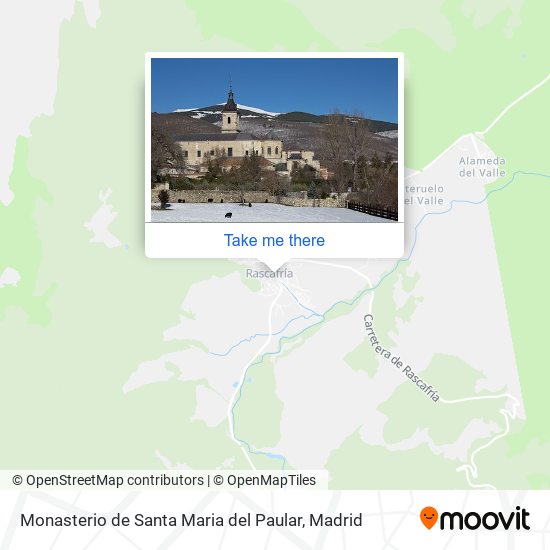 Monasterio de Santa Maria del Paular map