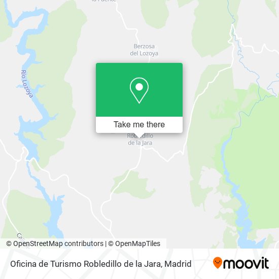 Oficina de Turismo Robledillo de la Jara map