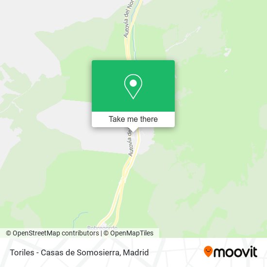 mapa Toriles - Casas de Somosierra