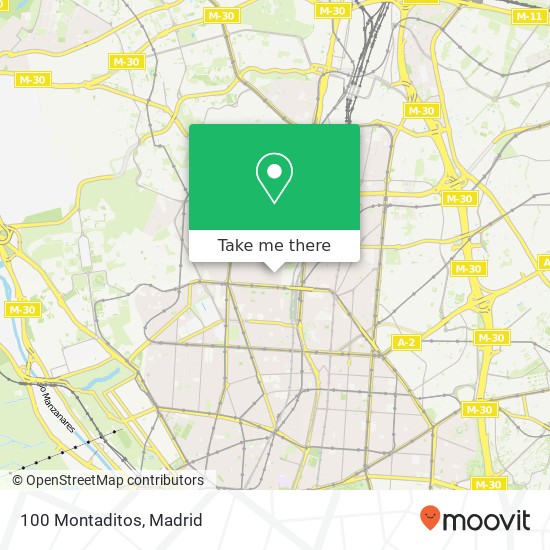 mapa 100 Montaditos