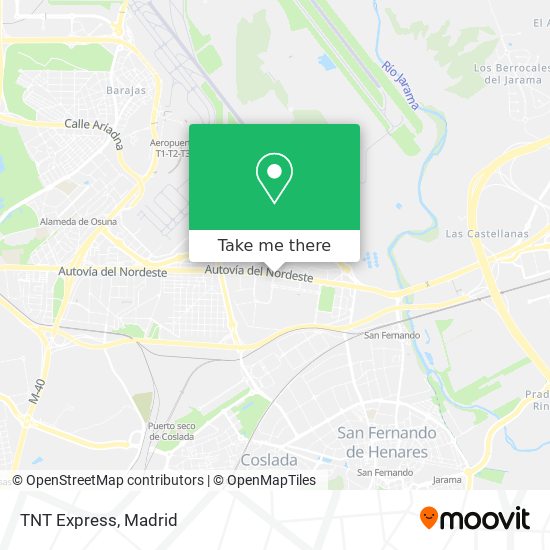 TNT Express map