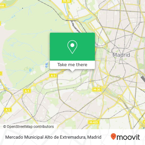 mapa Mercado Municipal Alto de Extremadura