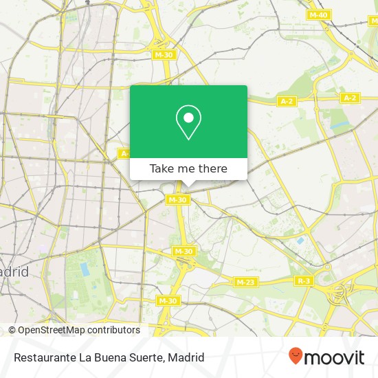mapa Restaurante La Buena Suerte