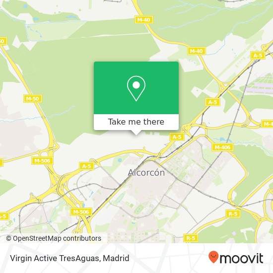 Virgin Active TresAguas map