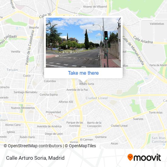 Calle Arturo Soria map