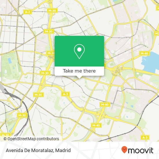 Avenida De Moratalaz map