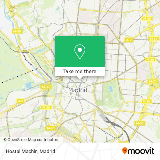 mapa Hostal Machin