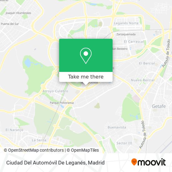 Ciudad Del Automóvil De Leganés map