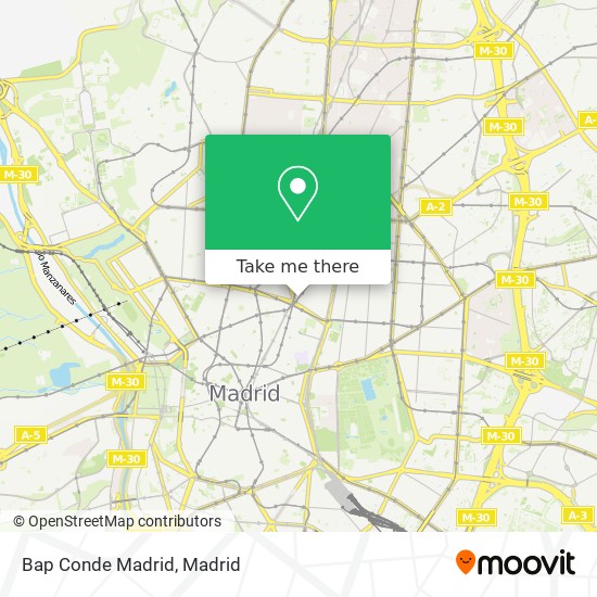 Bap Conde Madrid map