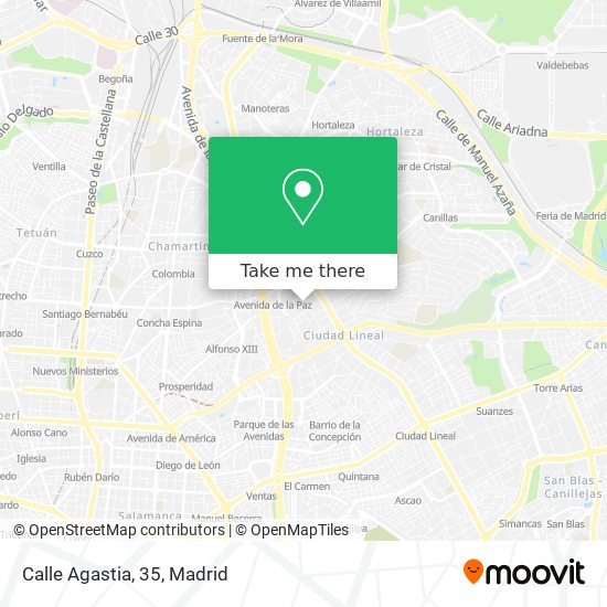 Calle Agastia, 35 map