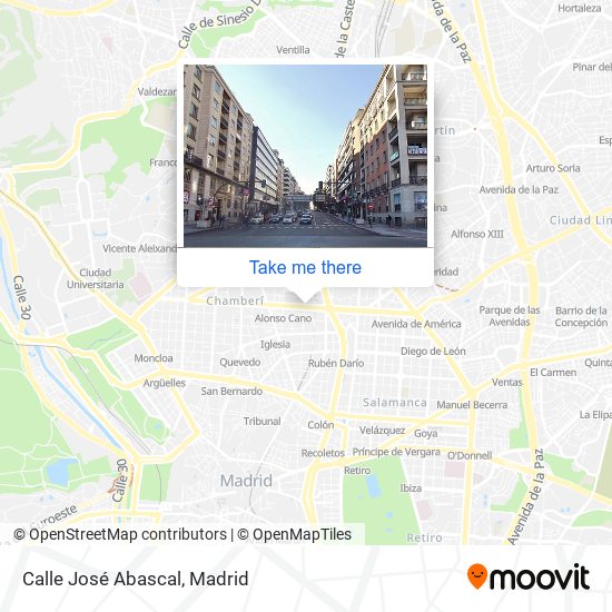 Calle José Abascal map
