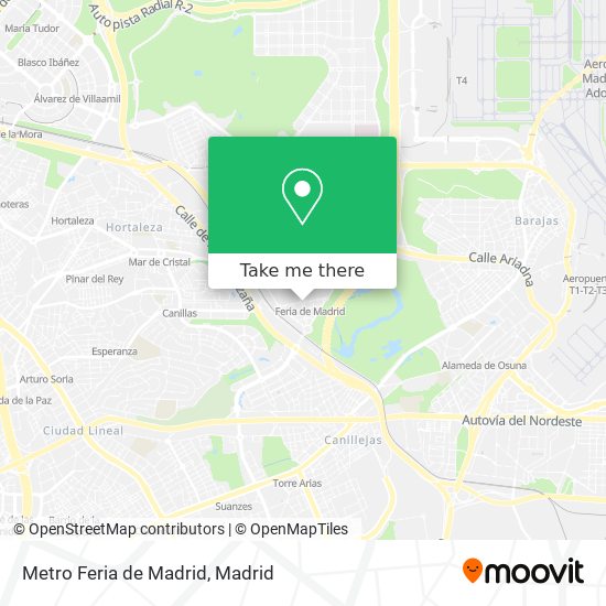 Metro Feria de Madrid map