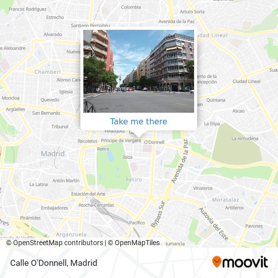 Calle O'Donnell map