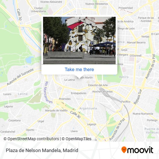 mapa Plaza de Nelson Mandela