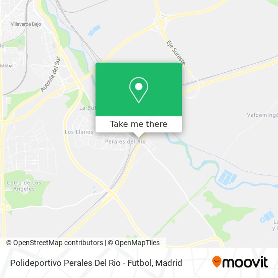 mapa Polideportivo Perales Del Rio - Futbol