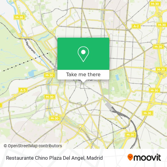 mapa Restaurante Chino Plaza Del Angel