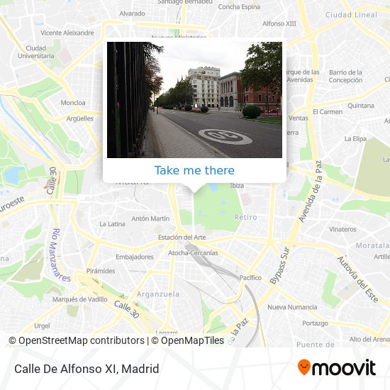 mapa Calle De  Alfonso XI