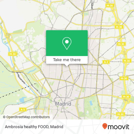 Ambrosía healthy FOOD map