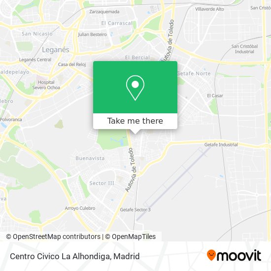 mapa Centro Civico La Alhondiga