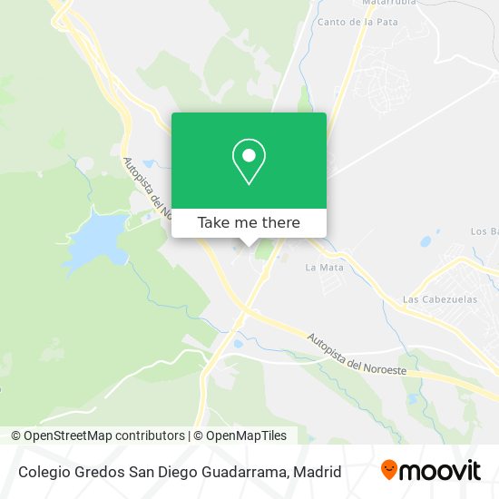 mapa Colegio Gredos San Diego Guadarrama