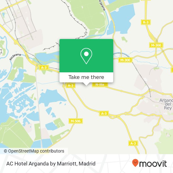 mapa AC Hotel Arganda by Marriott