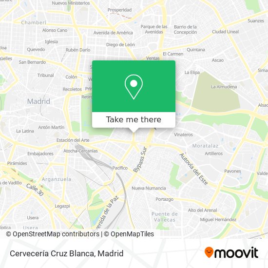 Cervecería Cruz Blanca map