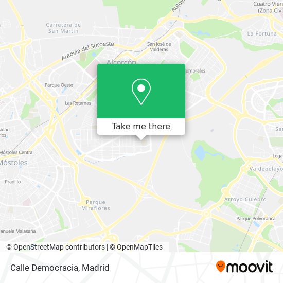 Calle Democracia map