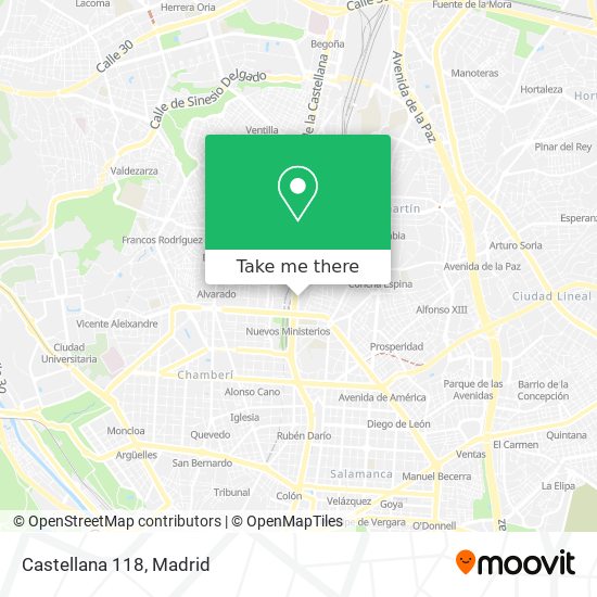 Castellana 118 map