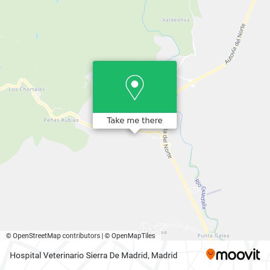 mapa Hospital Veterinario Sierra De Madrid