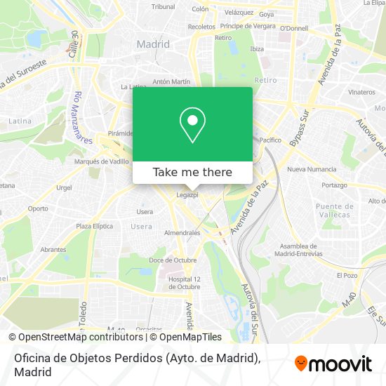 Oficina de Objetos Perdidos (Ayto. de Madrid) map