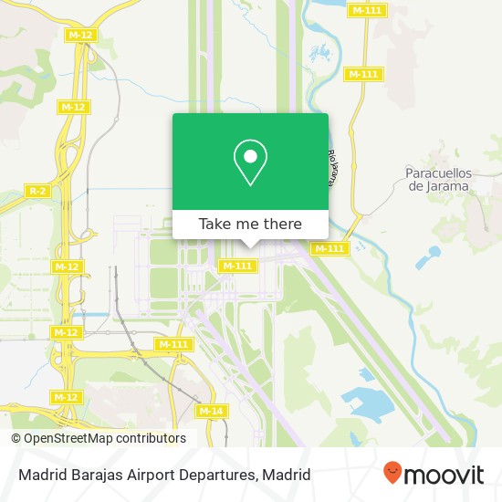 Madrid Barajas Airport Departures map