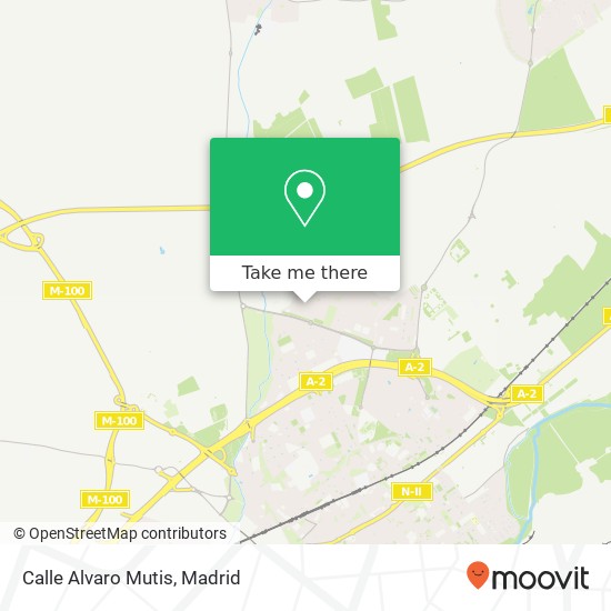 Calle Alvaro Mutis map
