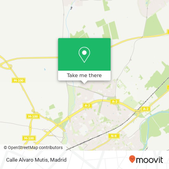 mapa Calle Alvaro Mutis