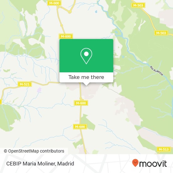 CEBIP Maria Moliner map