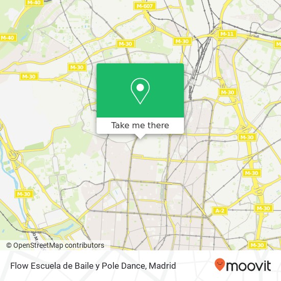 Flow Escuela de Baile y Pole Dance map