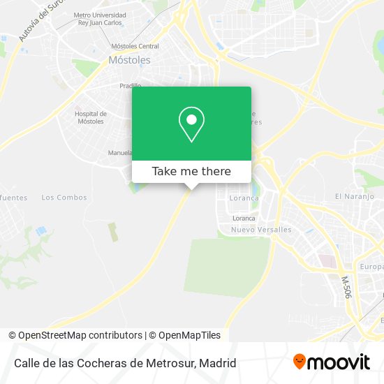 Calle de las Cocheras de Metrosur map