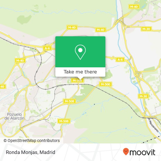 Ronda Monjas map